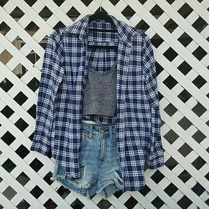 Brandy Melville Flannel, American Apparel crop